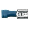06 Vlakstekkers met huls blauw 6,3 x 0,8 mm met 2 x 1 mm²