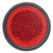 01 Reflectoren Ø 67 mm rood 5 mm bout per stuk