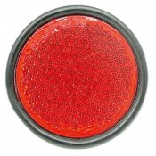 02 Reflectoren Ø 90 mm rood 5 mm bout per stuk