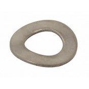 14 Gegolfde veerring 7,4 mm rvs per 50 stuks
