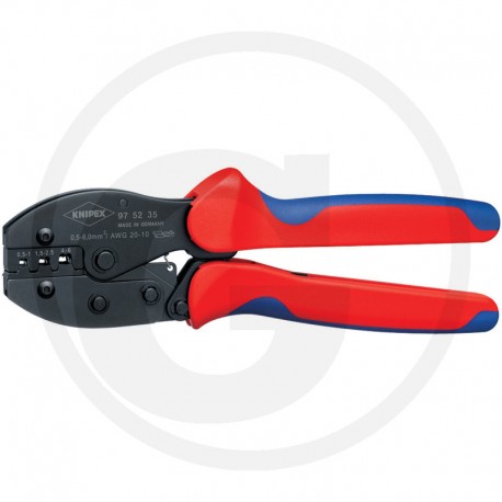 01 KNIPEX Krimptang voor ongeïsoleerd