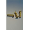 03 Bouten  M6 x 12 mm voldraad Messing per stuk