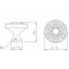 13 knop rond 31 mm