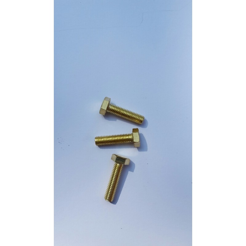 Halve cirkel Terugbetaling Promotie 14 Bouten M4 x 40 mm voldraad Messing per 50 - Metaalreus