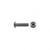 01 Laagbolkop M4 x 8 mm rvs per stuk