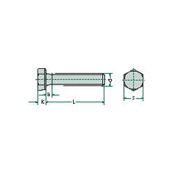 02 Zeskantbout 5 x 14 mm 10.9 zwart