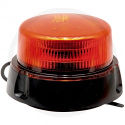17 LED-zwaailamp oranje, 12/24 Volt