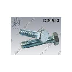 Hex bolt  M20×40-8.8 zinc plated  DIN 933