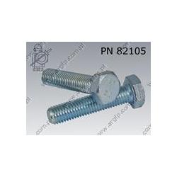 Hex bolt  M 8×20-5.8 zinc plated  PN 82105