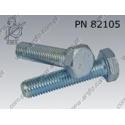 Hex bolt  M 8×20-5.8 zinc plated  PN 82105