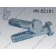 Hex bolt  M14×100-5.8 zinc plated  PN 82101