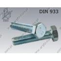 Hex bolt  M 6×50-8.8 zinc plated  DIN 933