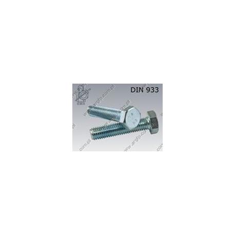 Hex bolt  M 6×20-8.8 zinc plated  DIN 933