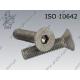 Hex socket CSK head screw  FT M10×60-A2   ISO 10642 **