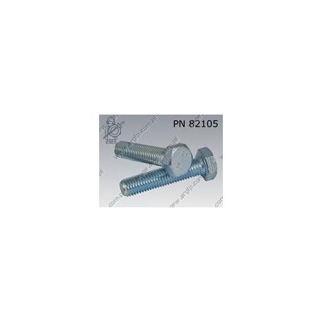 Hex bolt  M20×75-5.8 zinc plated  PN 82105