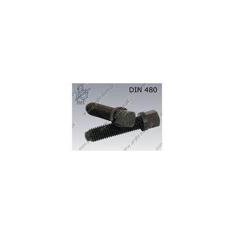 Square hd bolt with collar, short dog point  M 8×18-10.9   DIN 480