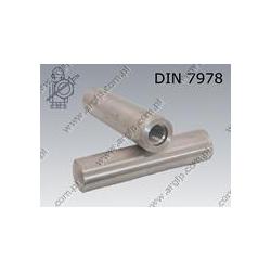 Taper pin with int. thread  20×100    DIN 7978 A