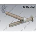 Round head rivet  3×20-Al   DIN 660 per 1000