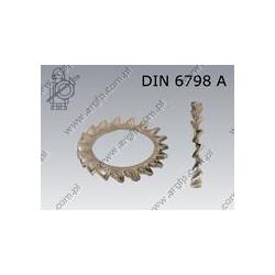 External serrated washer  4,3(M 4)-A4   DIN 6798 A