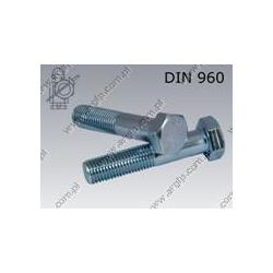 Hex bolt  M10×1,25×120-8.8 zinc plated  DIN 960