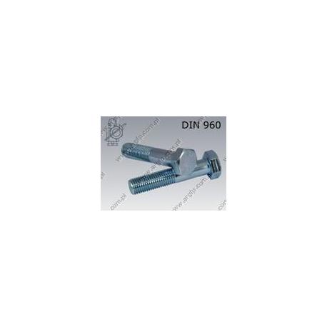 Hex bolt  M10×1,25×120-8.8 zinc plated  DIN 960