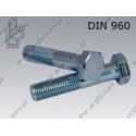 Hex bolt  M10×1,25×120-8.8 zinc plated  DIN 960