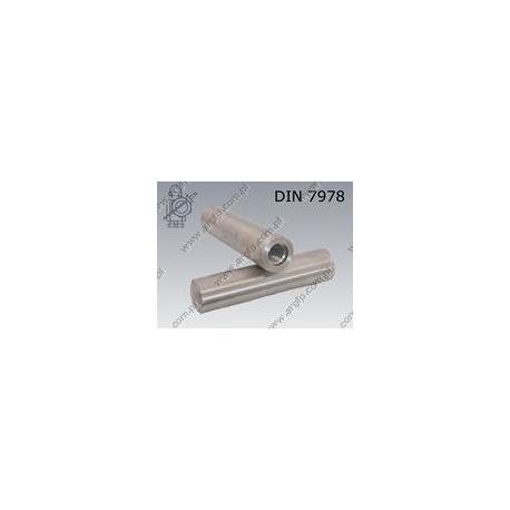 Taper pin with int. thread  12×45    DIN 7978 A