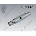Turnbuckles pipe body  M16  zinc plated  DIN 1478