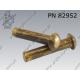 Round head rivet  6×10-brass   DIN 660 per 500