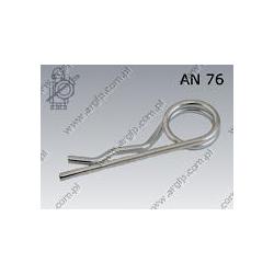 Spring pin double type  7  zinc plated  AN 76