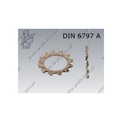 External tooth washer  6,4(M 6)-A2   DIN 6797 A