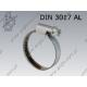 Hose clamp  8-12/9-W1   DIN 3017 AL