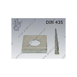 Square washer for I section  18(M16)  zinc plated  DIN 435