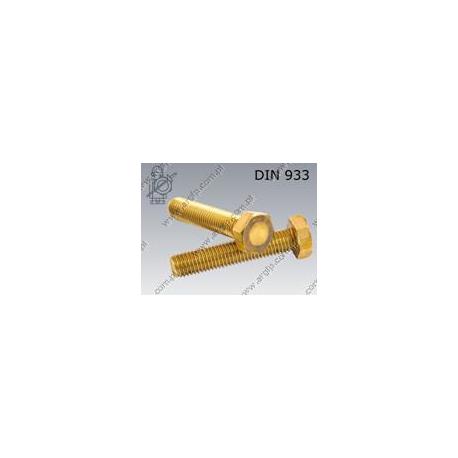 Hex bolt  M 5×50-brass   DIN 933