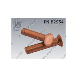 Countersunk head rivet  6×12-Cu   PN 82954