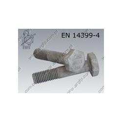 High tensile bolt  M12×35-10.9 tZn  EN 14399-4