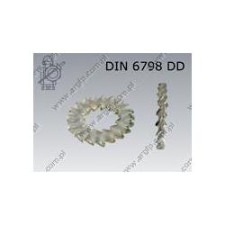 Ext./int. serrated washer  10,5(M10)  zinc plated  DIN 6798 DD