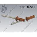Blind rivet dome head  4×12-Cu/St   ISO 16582 per 500