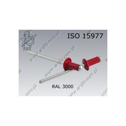 Blind rivet dome head  4× 8-Al/St RAL 3000   ISO 15977