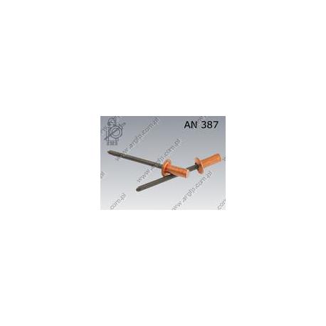 Blind rivet sealed dome head  4×10-Cu/St   AN 387
