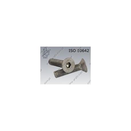 Hex socket CSK head screw  FT M 8×25-A4   ISO 10642