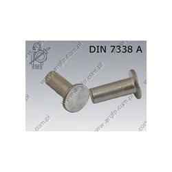 Rivet for brake linings  4×12-Al   DIN 7338 A