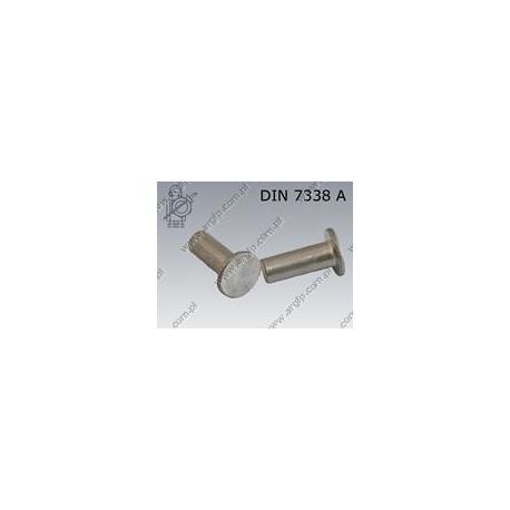 Rivet for brake linings  4×12-Al   DIN 7338 A