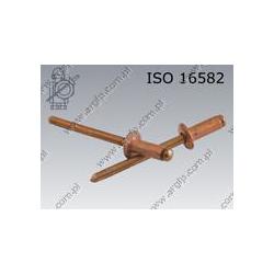 Blind rivet dome head  4×10-Cu/bronze   ISO 16582