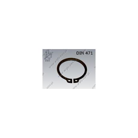Retaining ring  A(Z) 24×1,2  phosph.  DIN 471