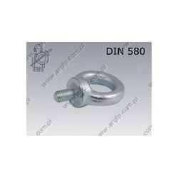 Lifting eye bolt  M 6-C15 zinc plated  DIN 580