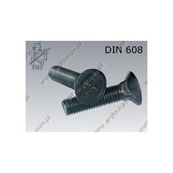 Flat CSK square neck bolt with short square  M12×50-10.9   DIN 608