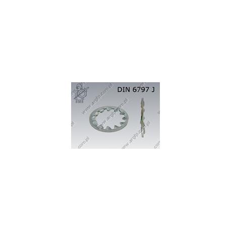 Internal tooth washer  17(M16)  zinc plated  DIN 6797 J