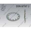 Internal tooth washer  17(M16)  zinc plated  DIN 6797 J