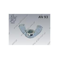 Wing nut american type  M 5  zinc plated  AN 93